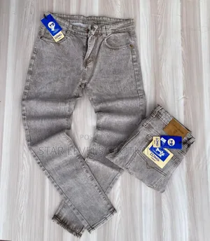 Denim Long Design Jeans Trousers for Men