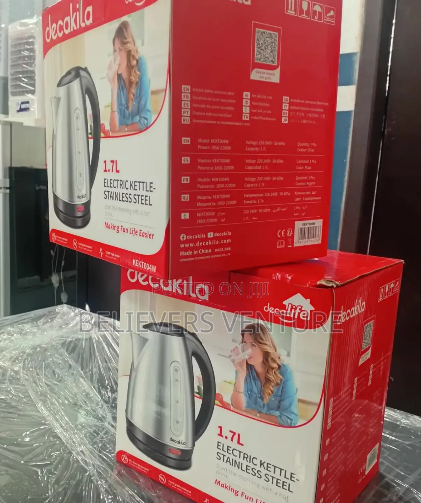 Capable Decakila Election Steel Kettle Decakila Kettle 1.7l