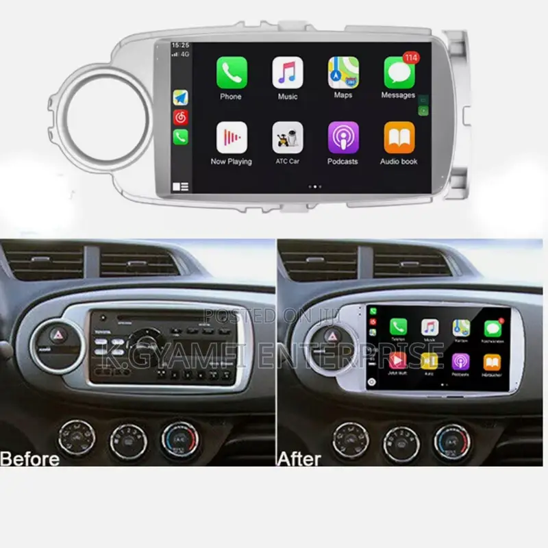 Quality Android Car Tape for Toyota Vitz 2012 to 2016