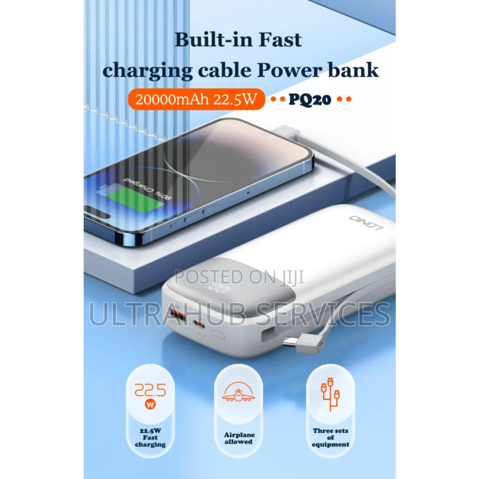 Ldnio Pq20 20000mah 22.5w Fast Charging Power Bank