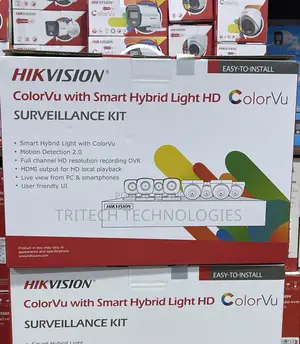 Hikvision 8ch Kit 2mp/1080p Full-Color Vu + Audio 500gb HDD