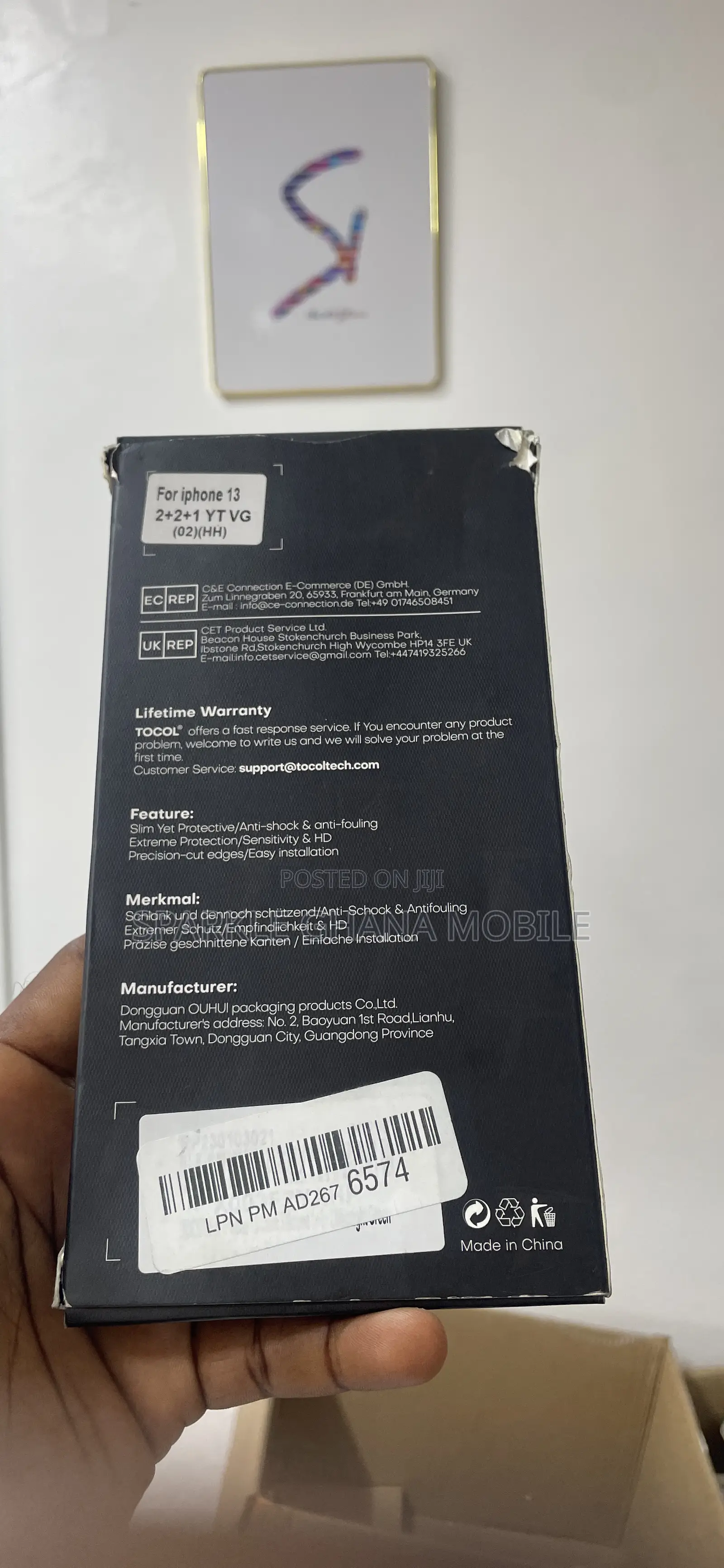 iPhone 13 (Tocol Transparent Case)