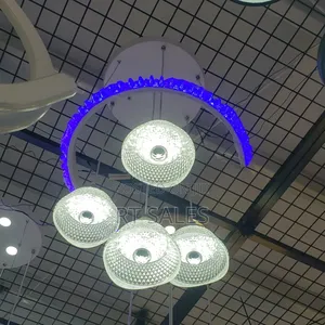 Blue and White Chandelier Light.