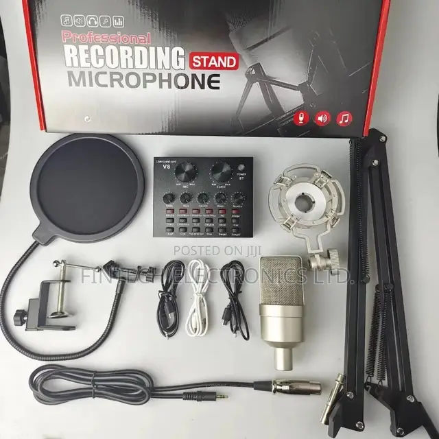 Professional Recording Stand Microphone Sound Card