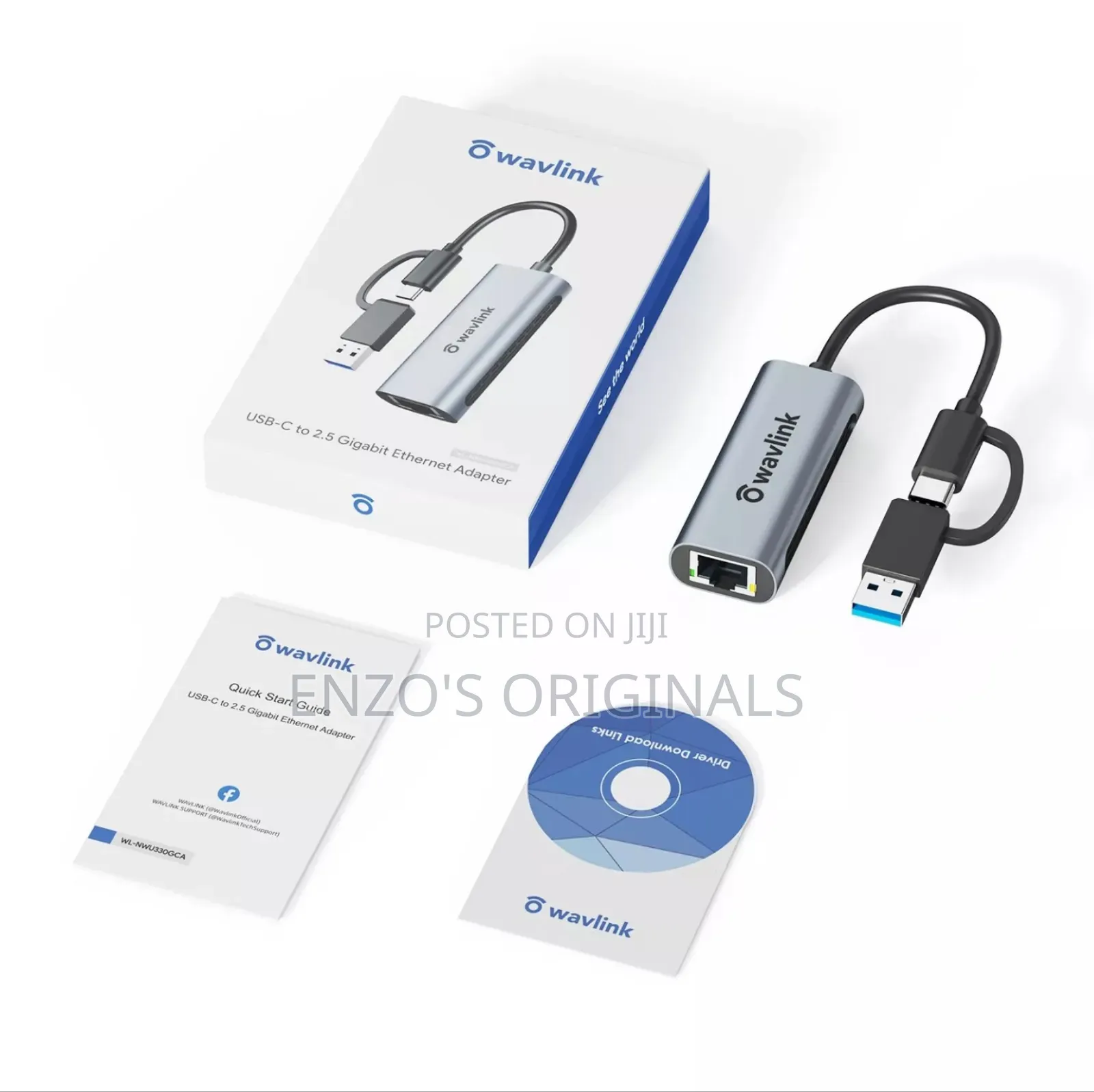 Usb-c To 2.5g Gigabit Ethernet Adapter Rj45 Lan Network Port