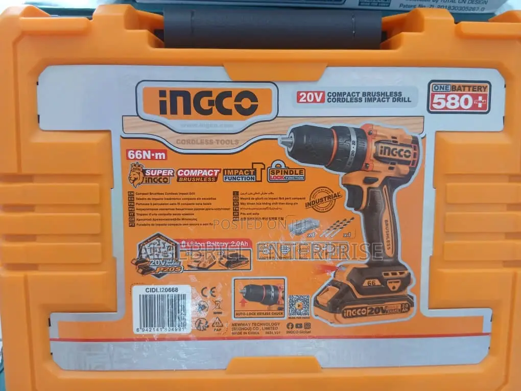 Ingco Cordless Impact Drill 20v