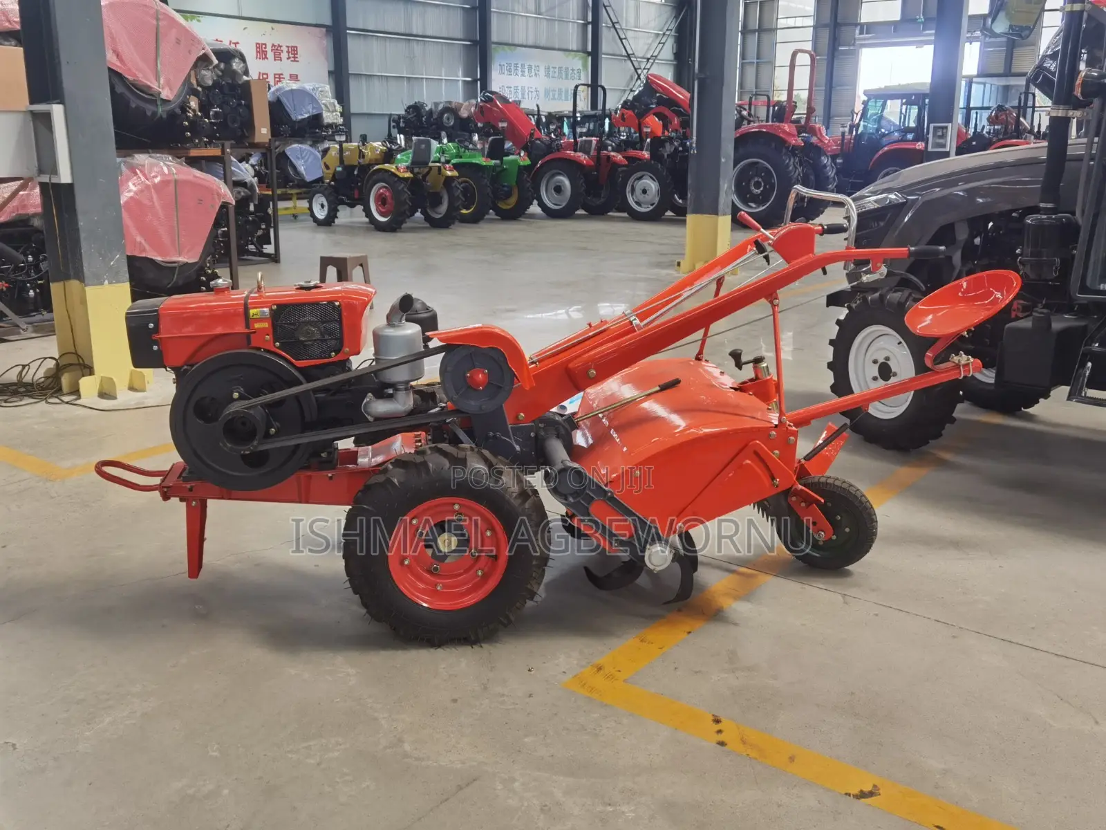 15 Walking Tractor With Tiller and Plough