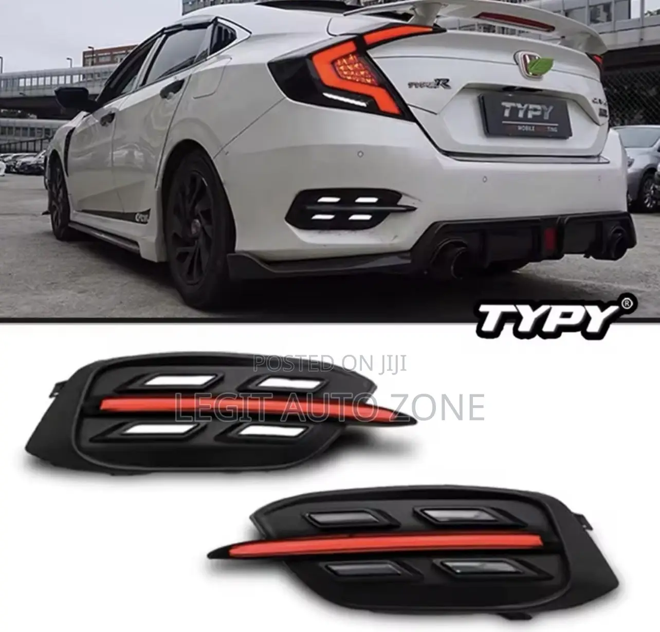 Honda Civic 2016,2017,2018,2019,2020 Back Bumper Reflector