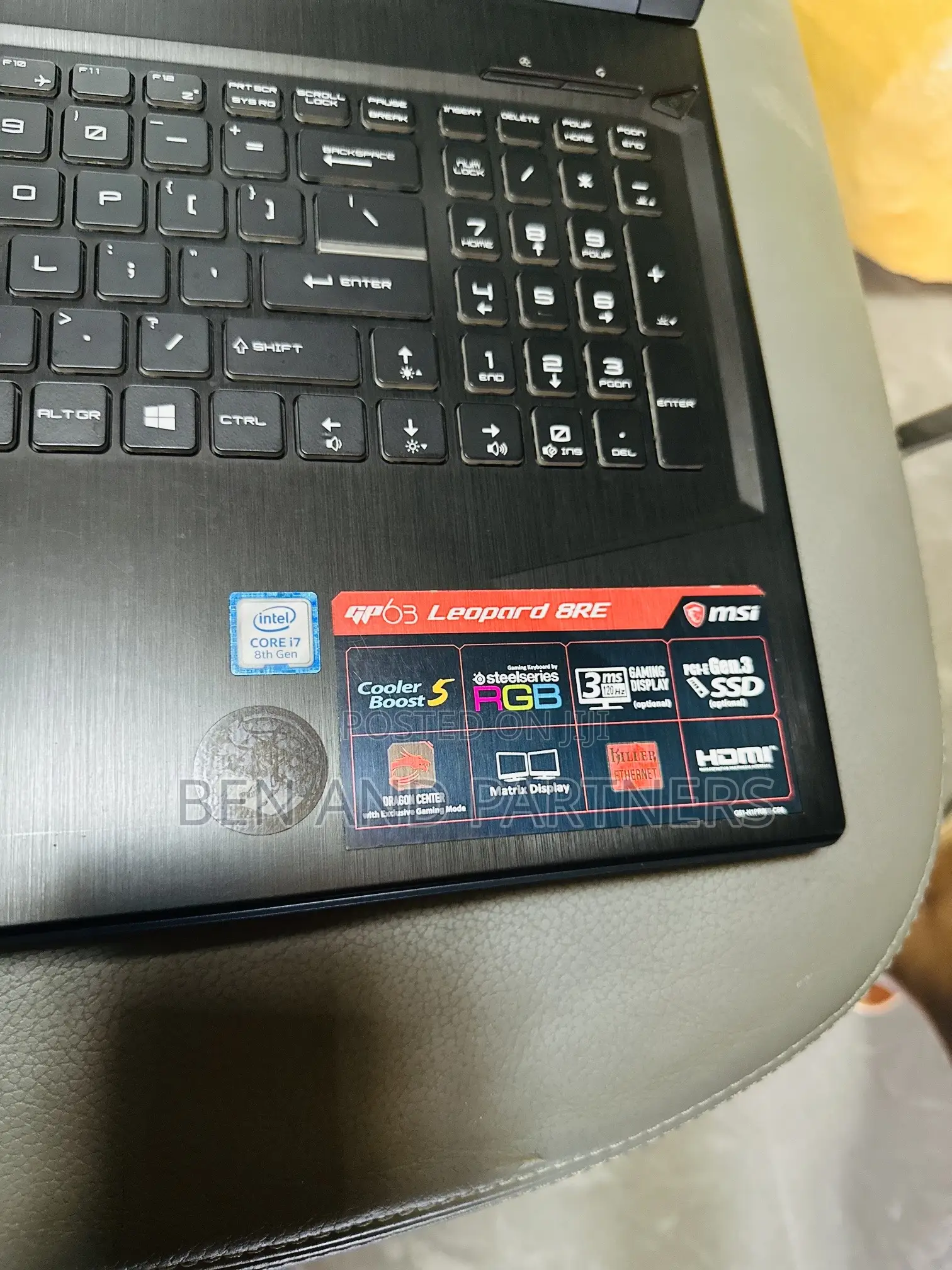 Laptop MSI GP63 Leopard 8RE 16GB Intel Core i7 HDD+SSD 128GB