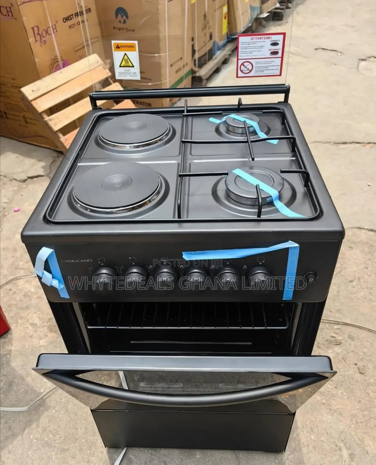 Volcano 3-Gas¦ 1-Electric¦ Cooker¦ Oven¦ Grill¦ Stainl Steel