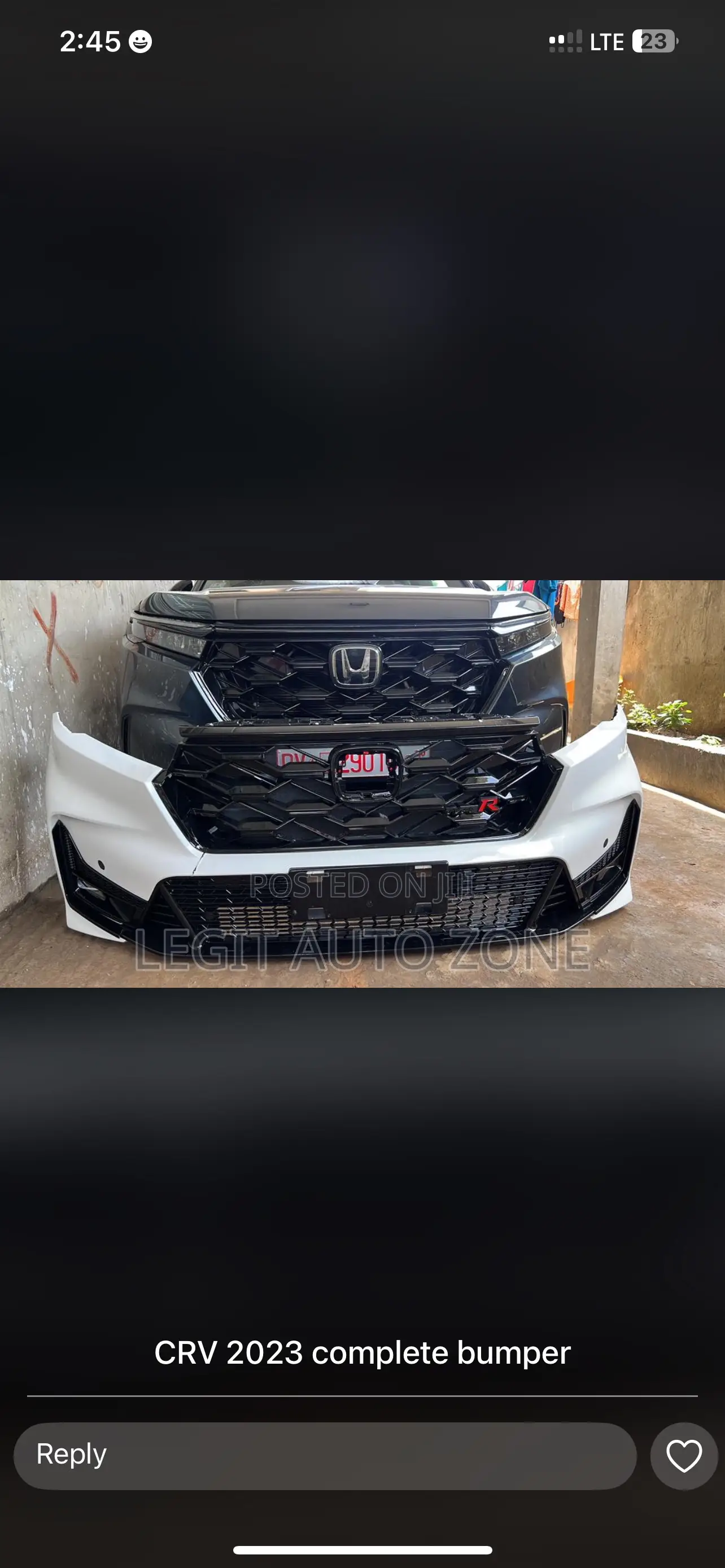 Honda CRV 2023,2024,2025,Front Bumper Complete