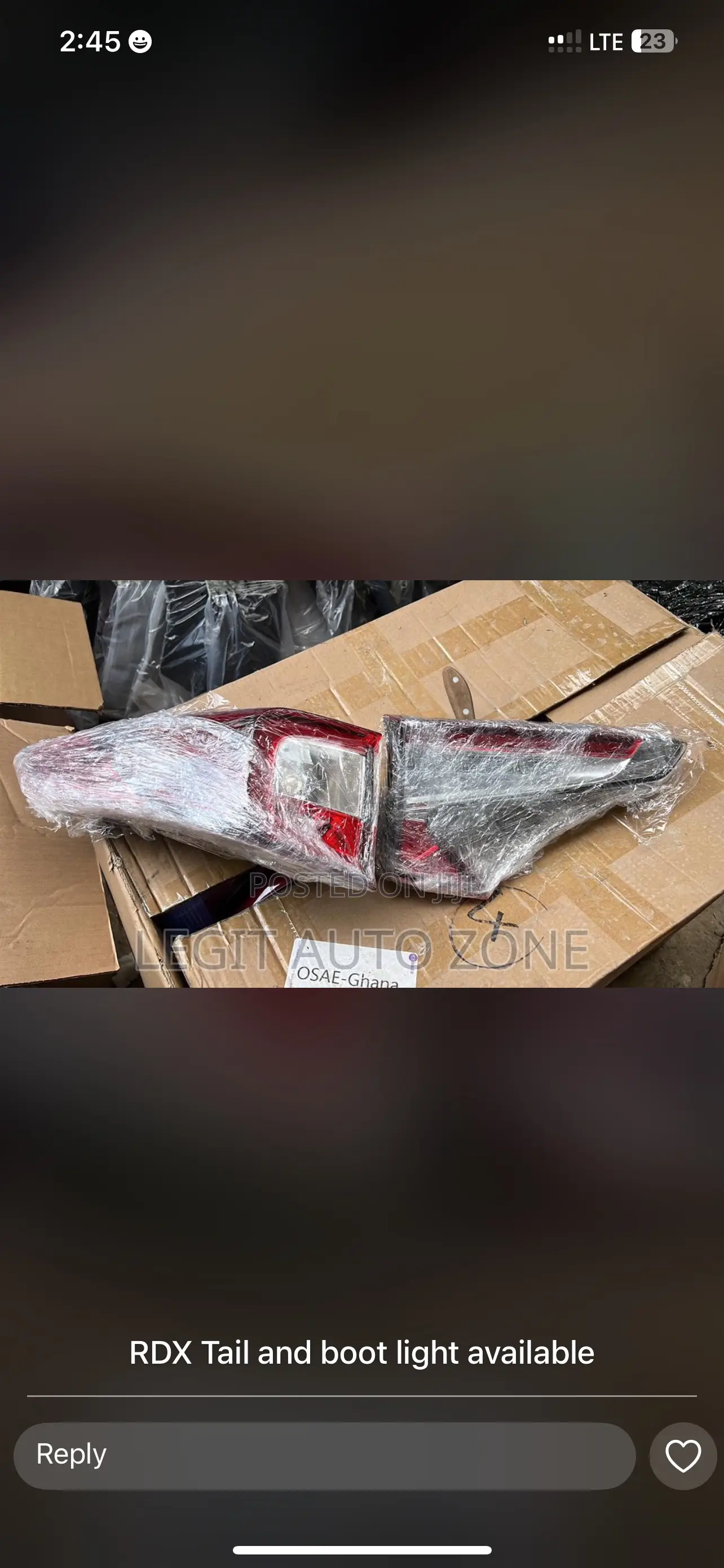 Acura RDX 2018,2019,2021,Taillights and Boot Light