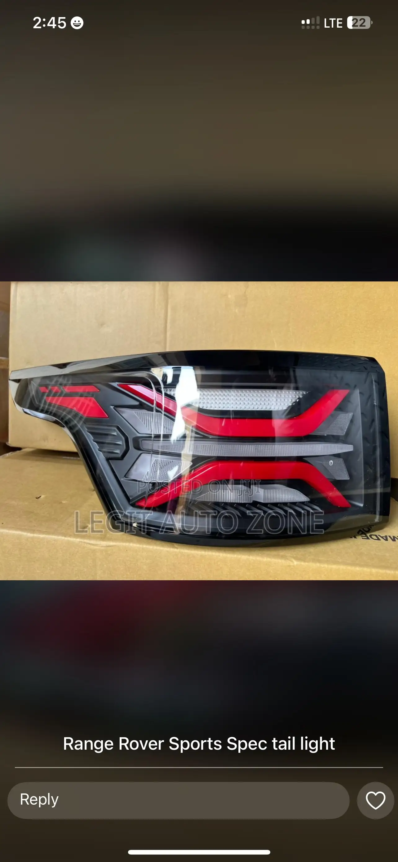 Range Rover Sport 2017,2019,2020,2018 Spec Taillights