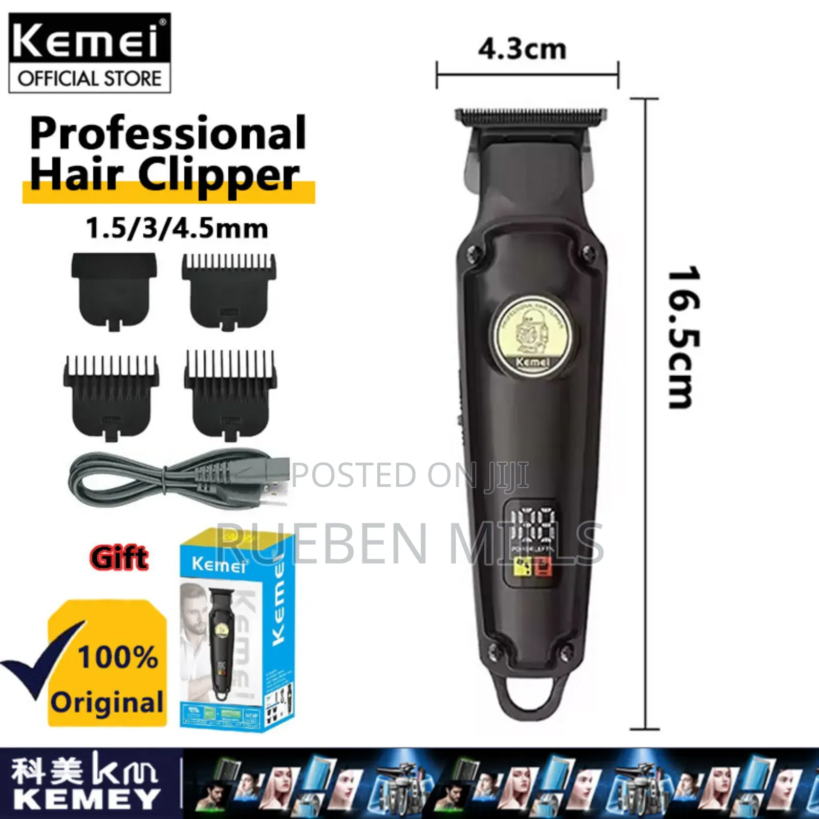 Best-High-Quality Kemei Km2371 Razor Sharp Beard Trimmer