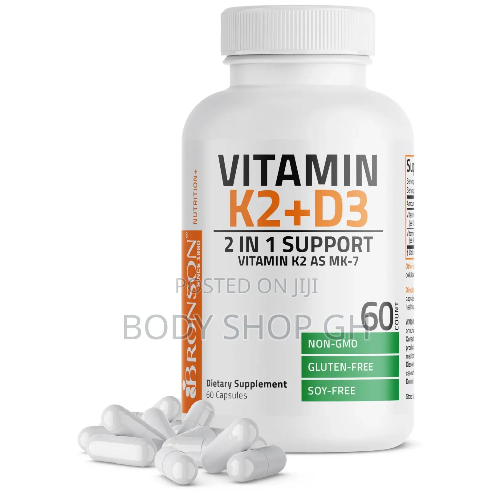 Bronson Vitamin D3 + K-2 Supplement