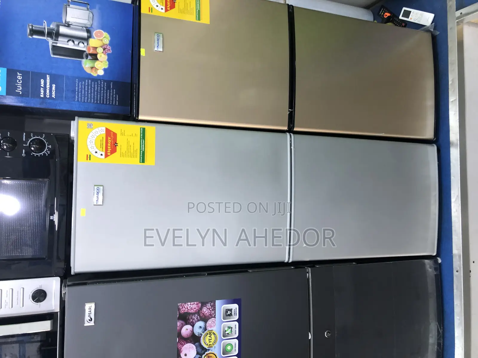 Stainless Nasco Bottom Freezer 158 Liters Available as Seen