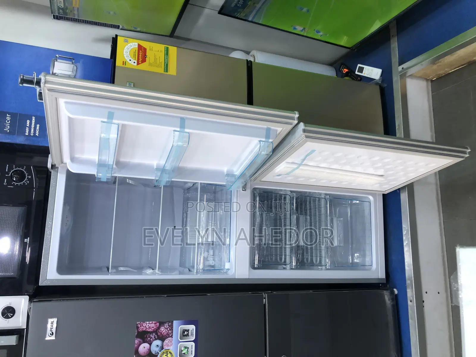 Stainless Nasco Bottom Freezer 158 Liters Available as Seen