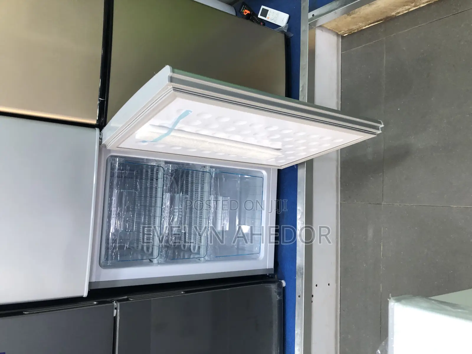 Stainless Nasco Bottom Freezer 158 Liters Available as Seen