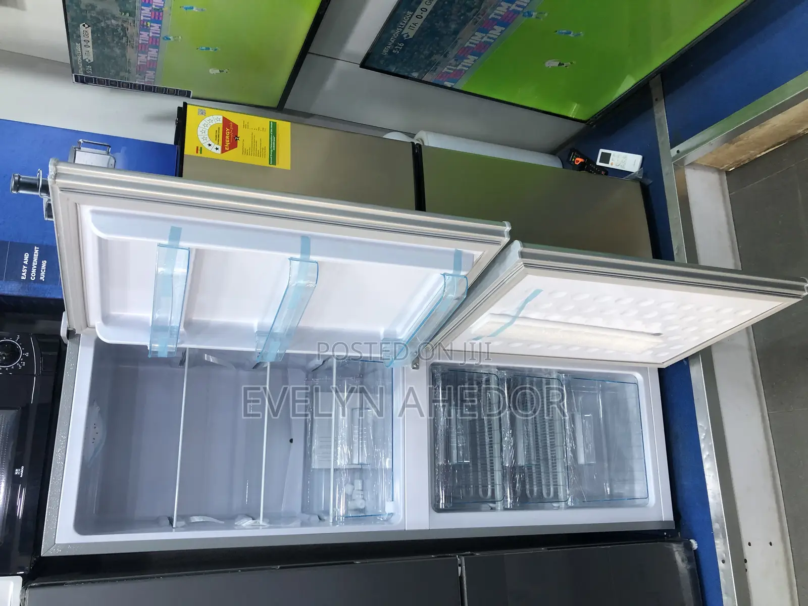 Stainless Nasco Bottom Freezer 158 Liters Available as Seen