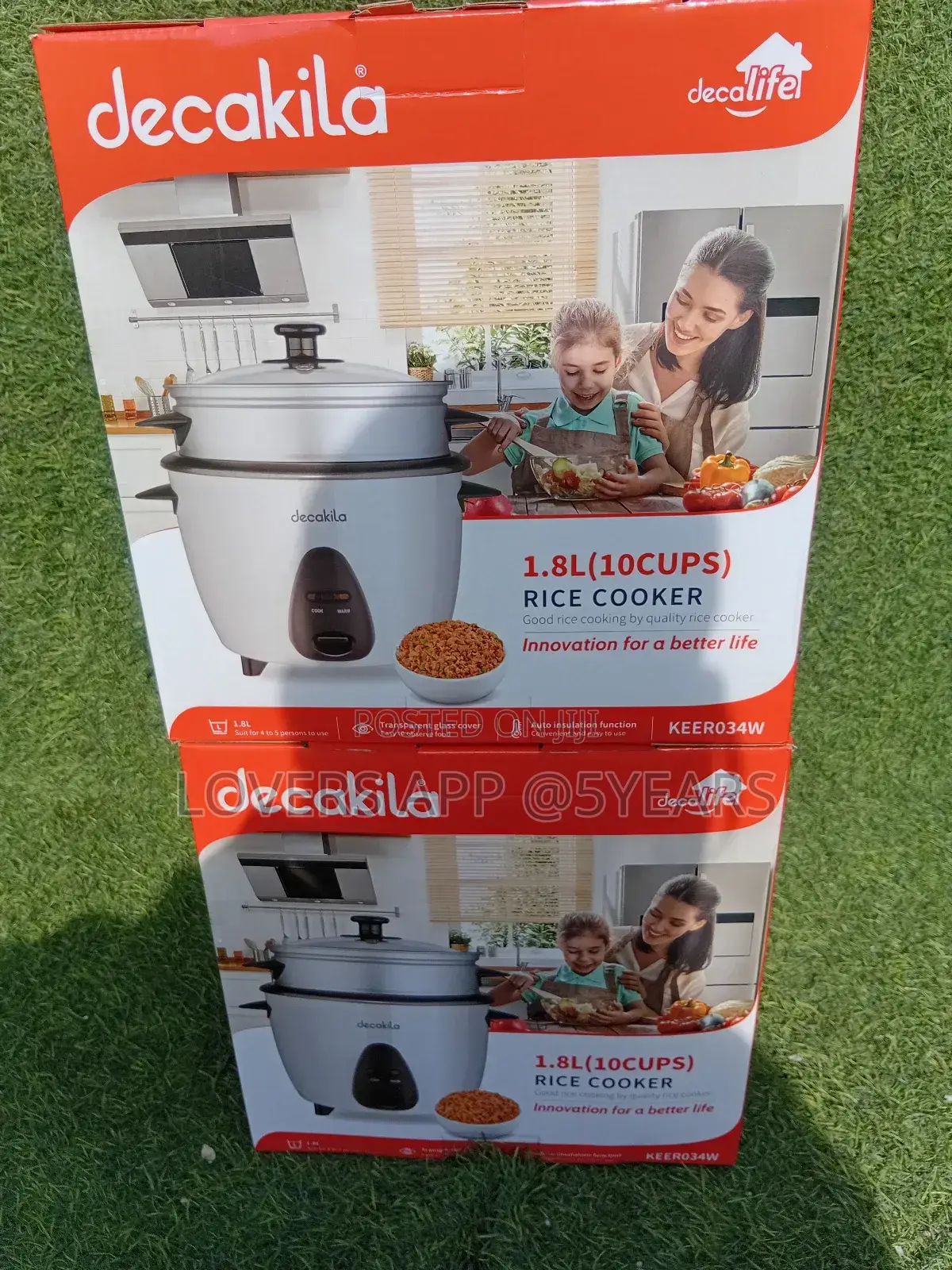 Keer034w 1.8l (10cups ) Decakila Rice Cooker