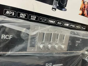 Rcf R8000 4channels Power Amplifier Silver Black