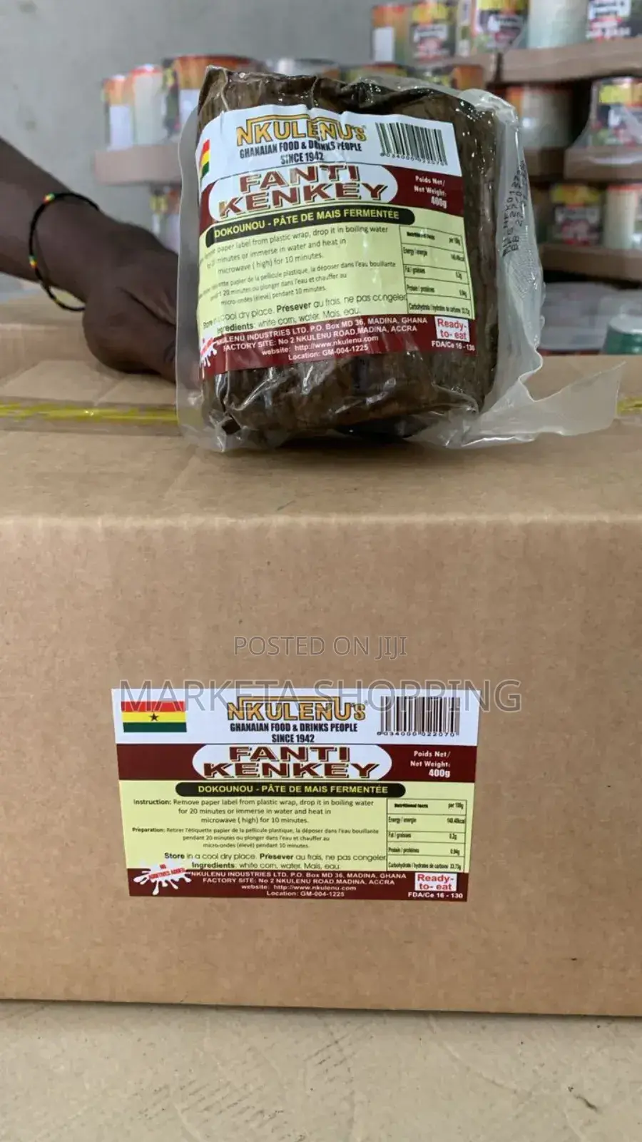 Nkulenu Fante Kenkey 400gx12