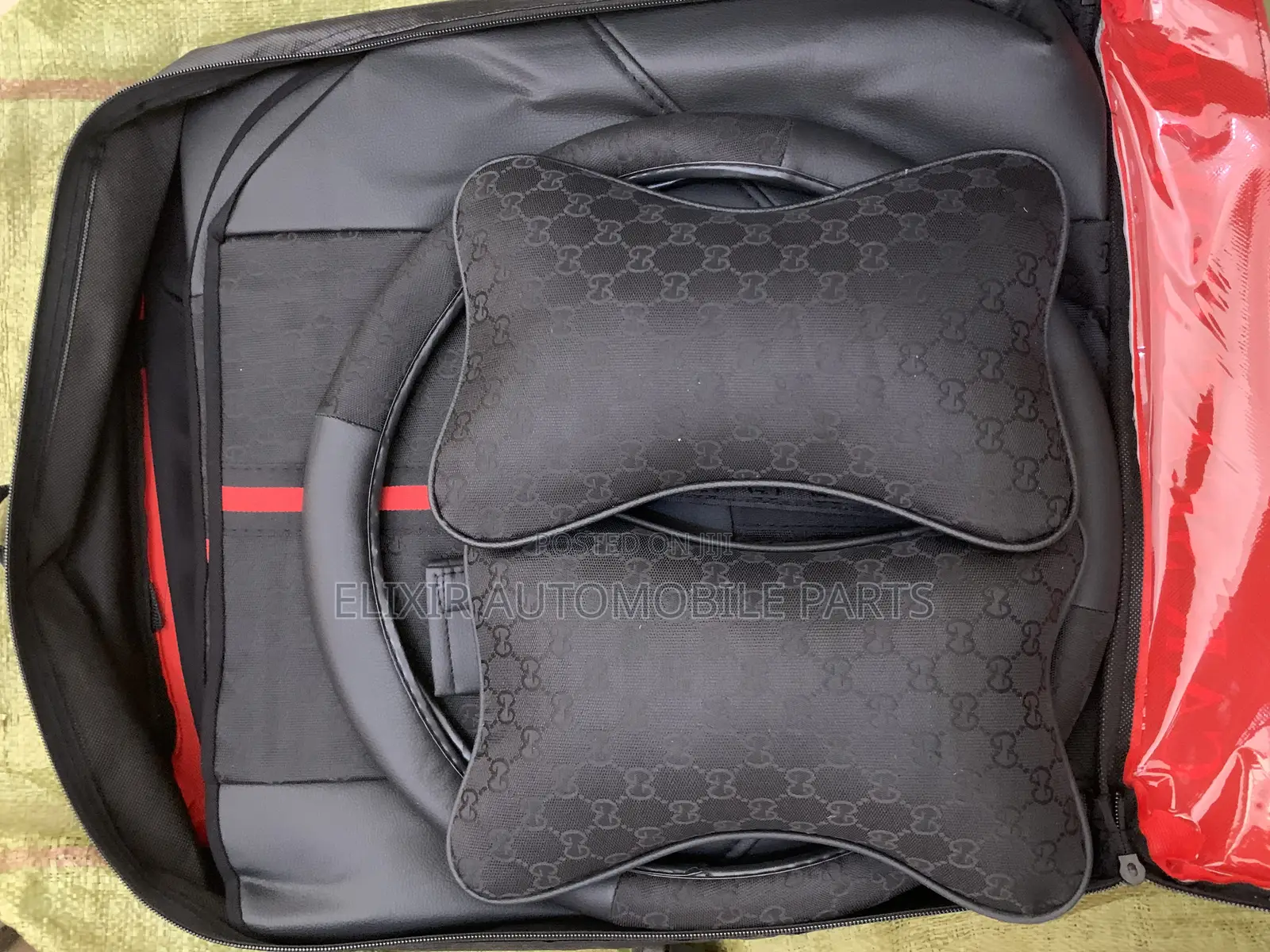 2025 Black Louis Vuitton Seat Covers