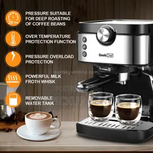 Geek Chef Espresso Coffee Maker Silver