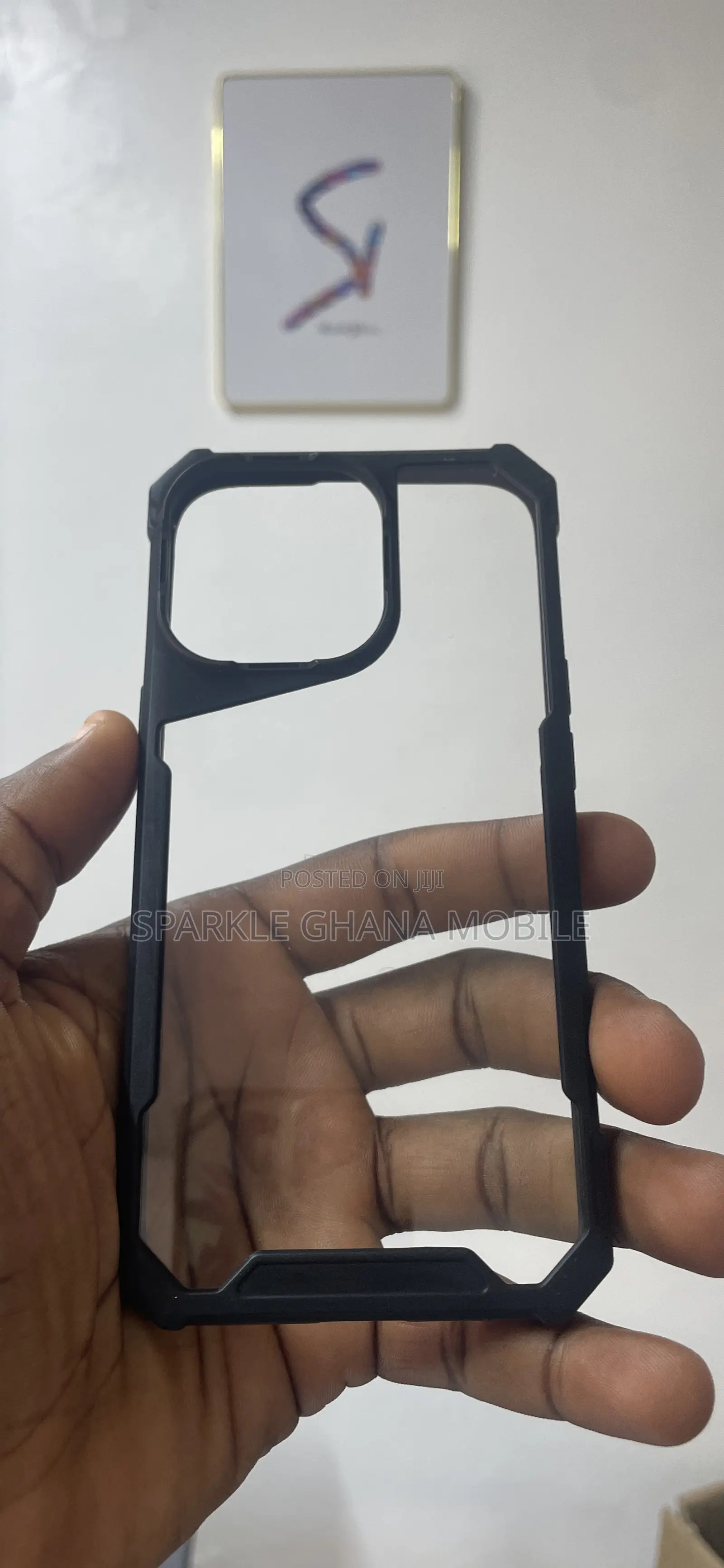 iPhone 13 Pro Black Transparent Case