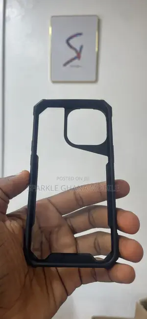 iPhone 13 Pro Black Transparent Case