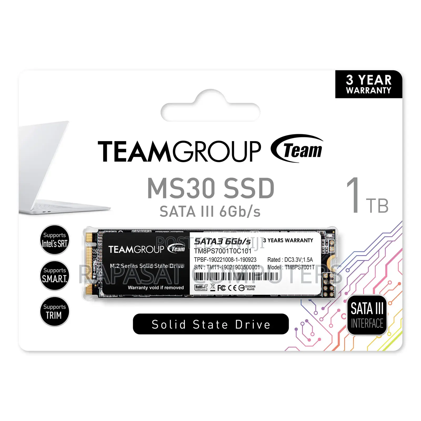 Teamgroup 1tb 3d Nand TLC M.2 2280 Ms30 Internal SSD