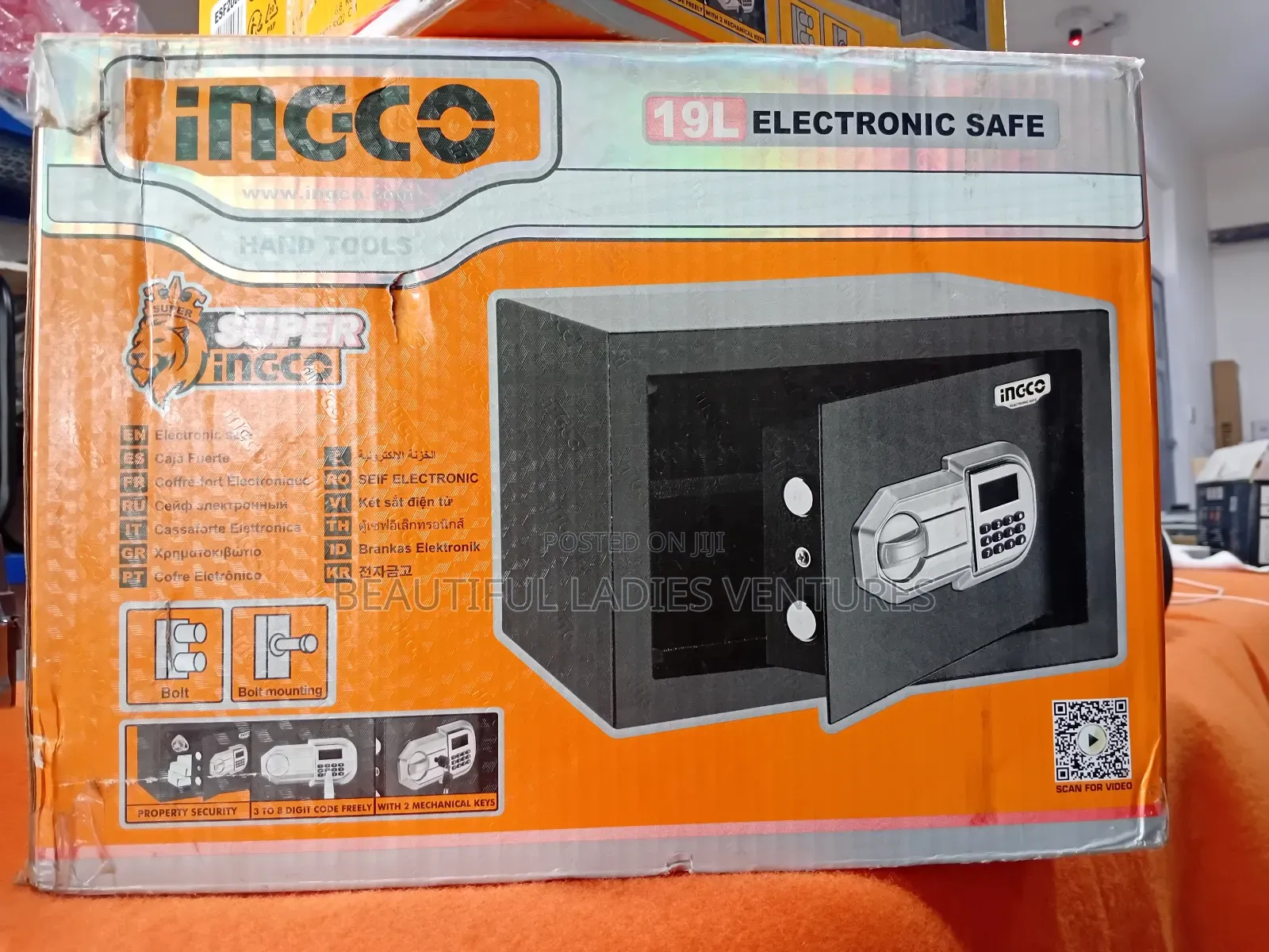 19l Electronic Safe + 3 Mechanical Keys