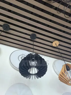 Black Wooden Modern Pendant Light