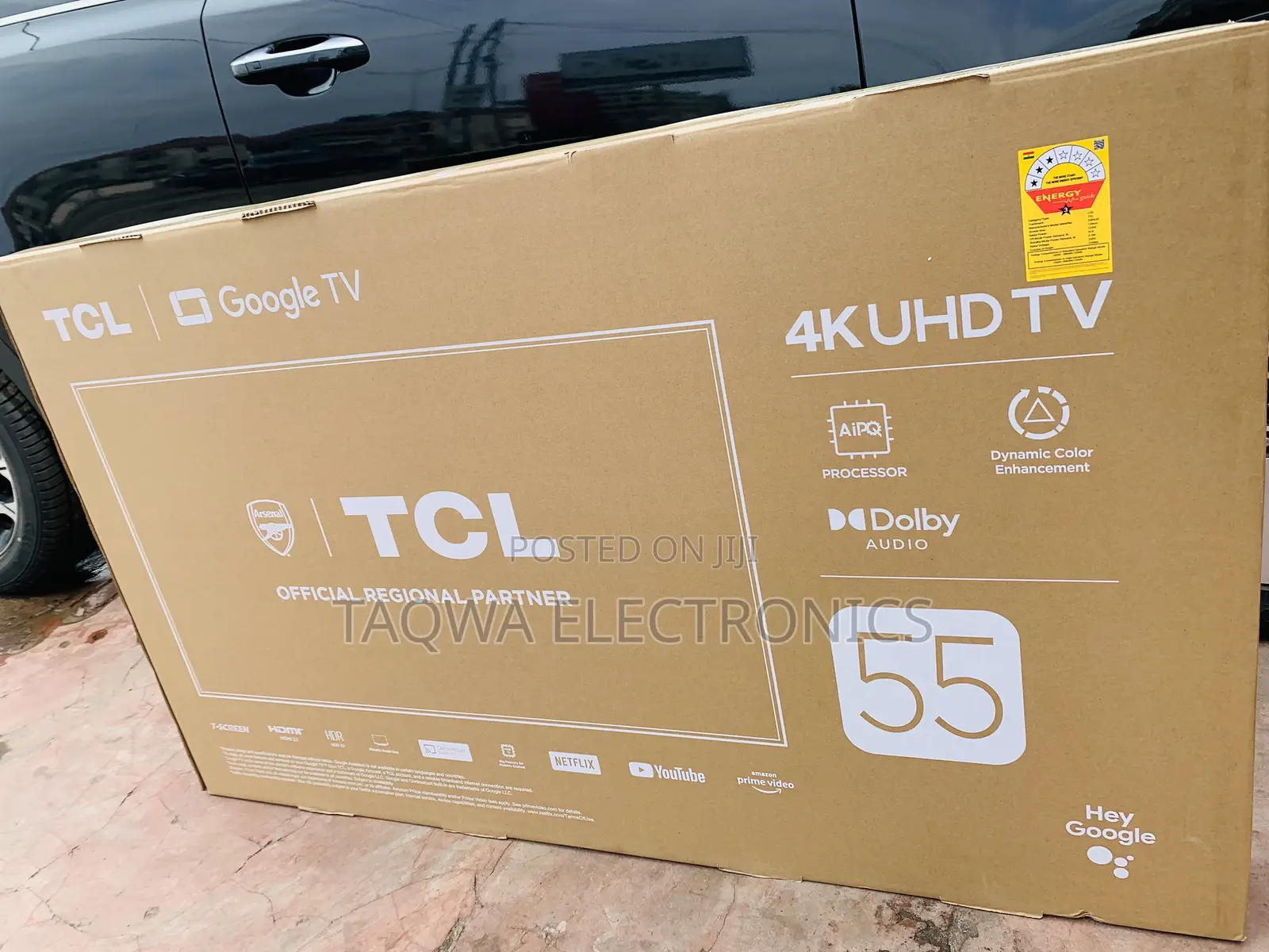 Build-in Google 55” TCL Uhd Smart Android Tv