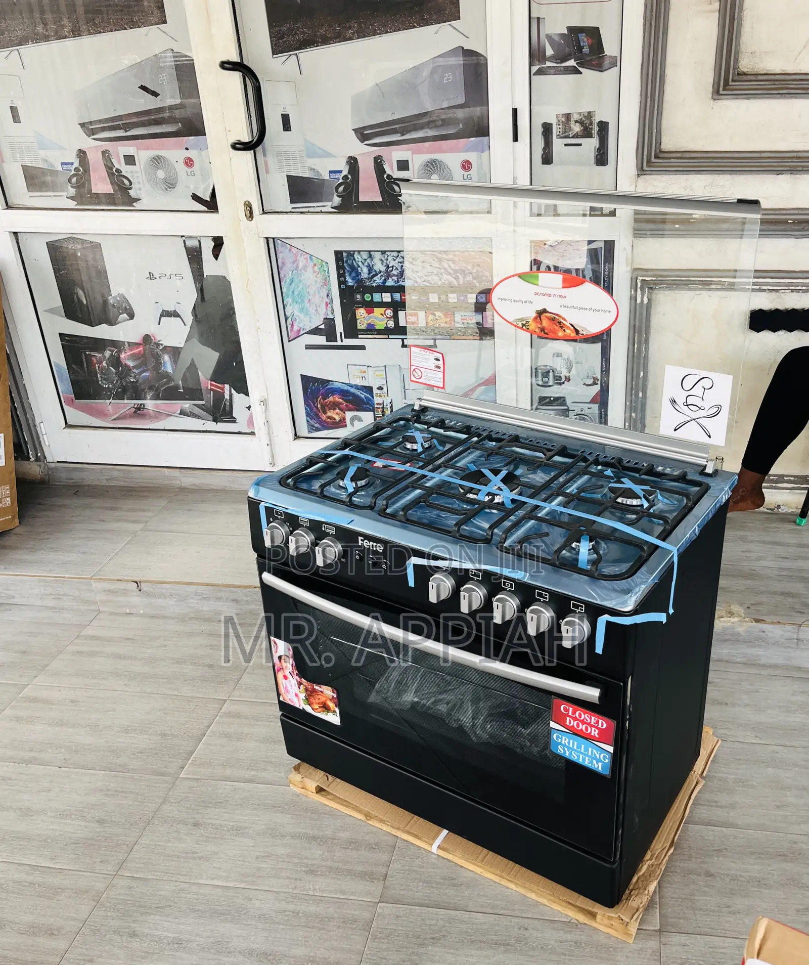 Premium Design Ferre 60x90 5 Gas Burner With Grill.