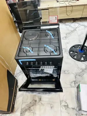 Extra Cooker Volcano Black 4burner 50/50 Oven Grill
