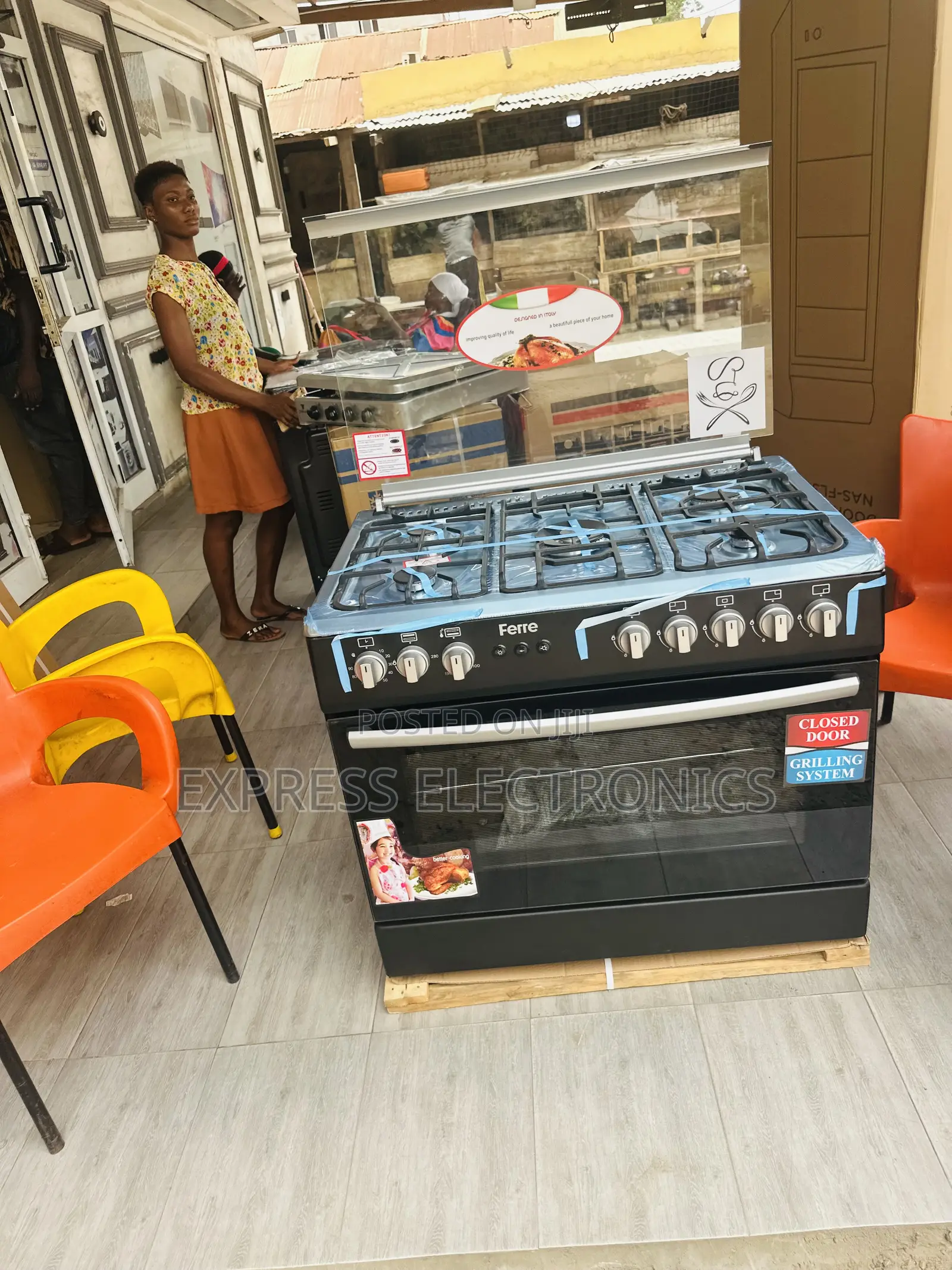 Get a New Ferre Gas Cooker Oven Grill 5burner  