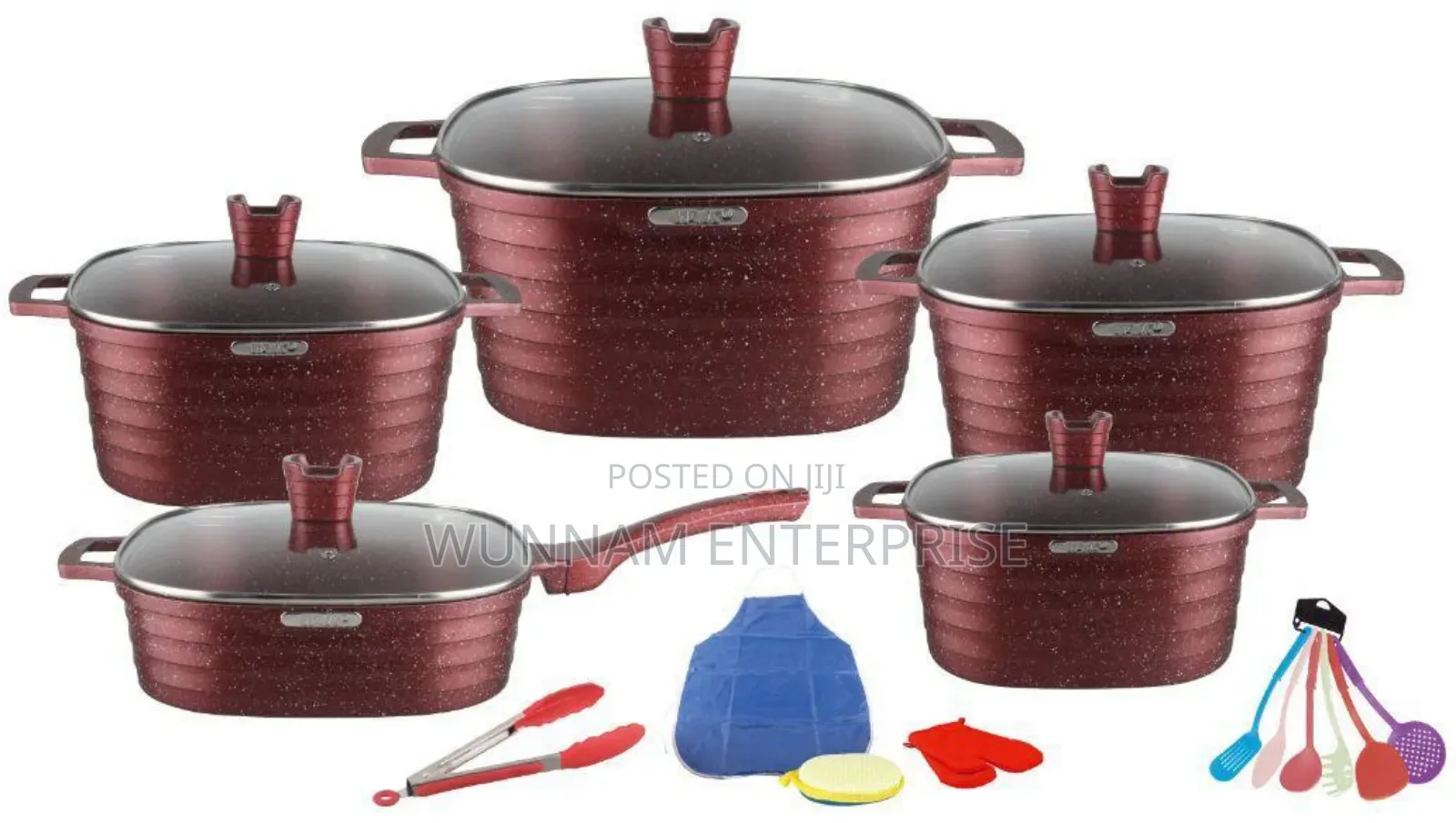 10pcs Die Cast Cookware Set