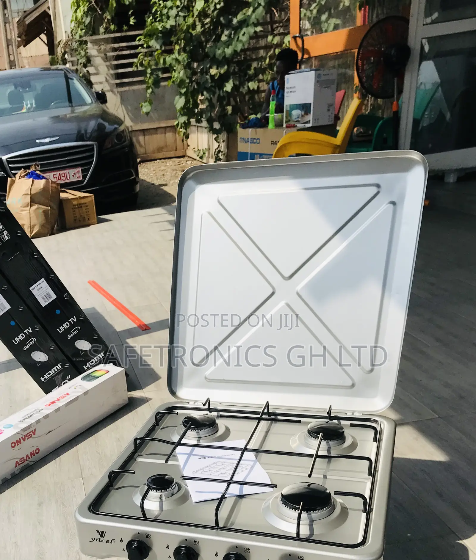 Kindly Choose Yucel 4 Gas Tabletop Burner Grey