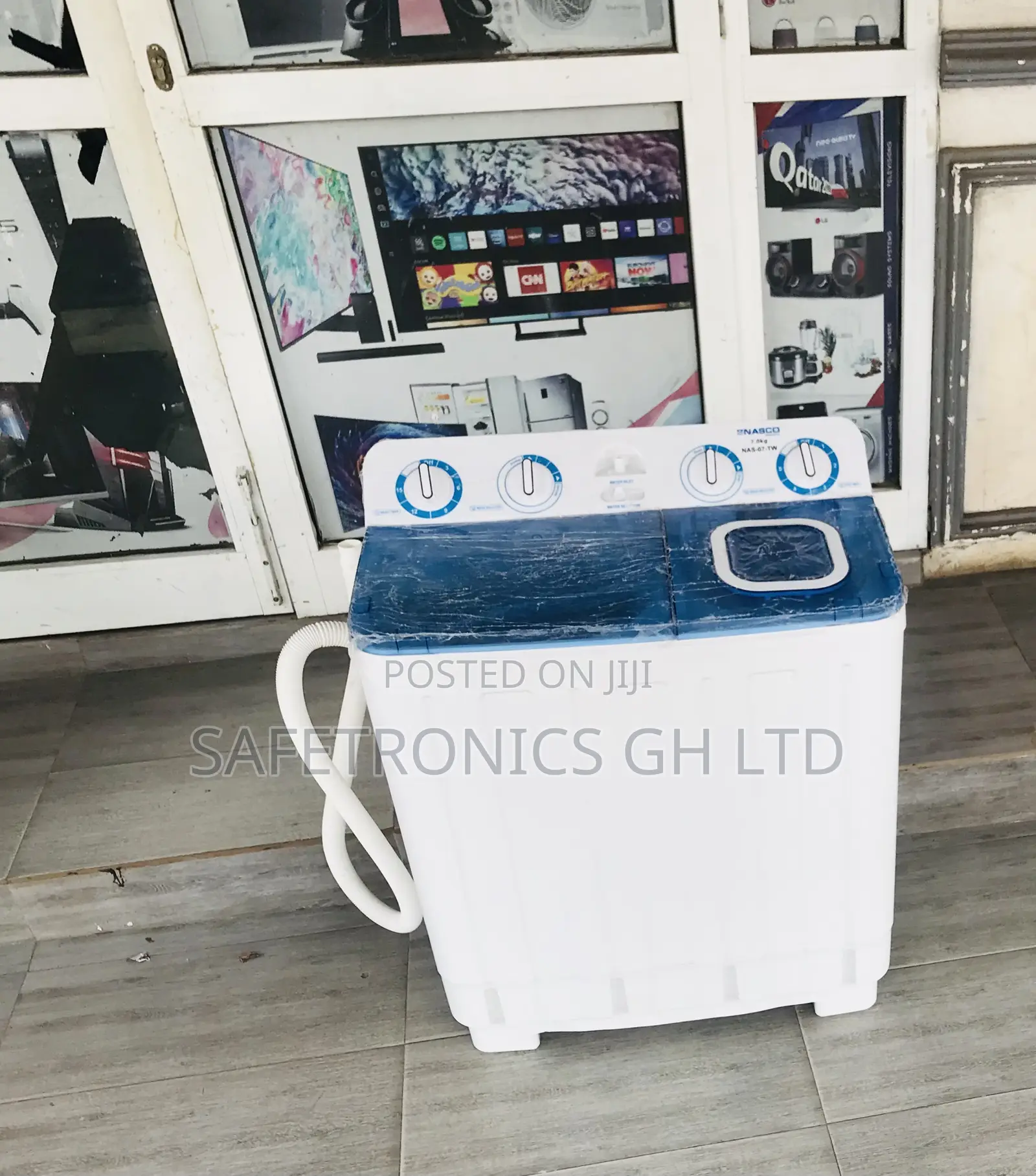 Nasco 7kg Childlock Semiauto Topload Twintub Washingmachine