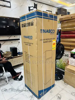 Easy to Clean Nasco Top Freezer Double Door Fridge