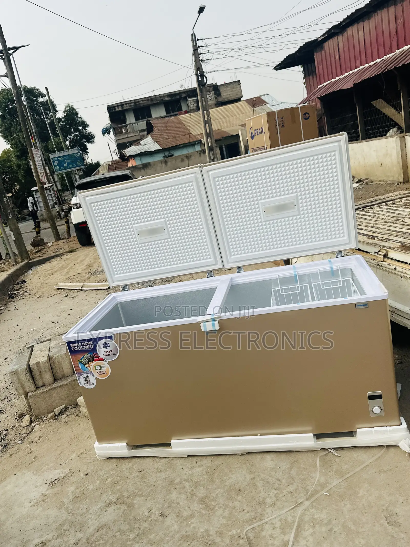 (600l) Chest Freezer Nasco Double Door Hold