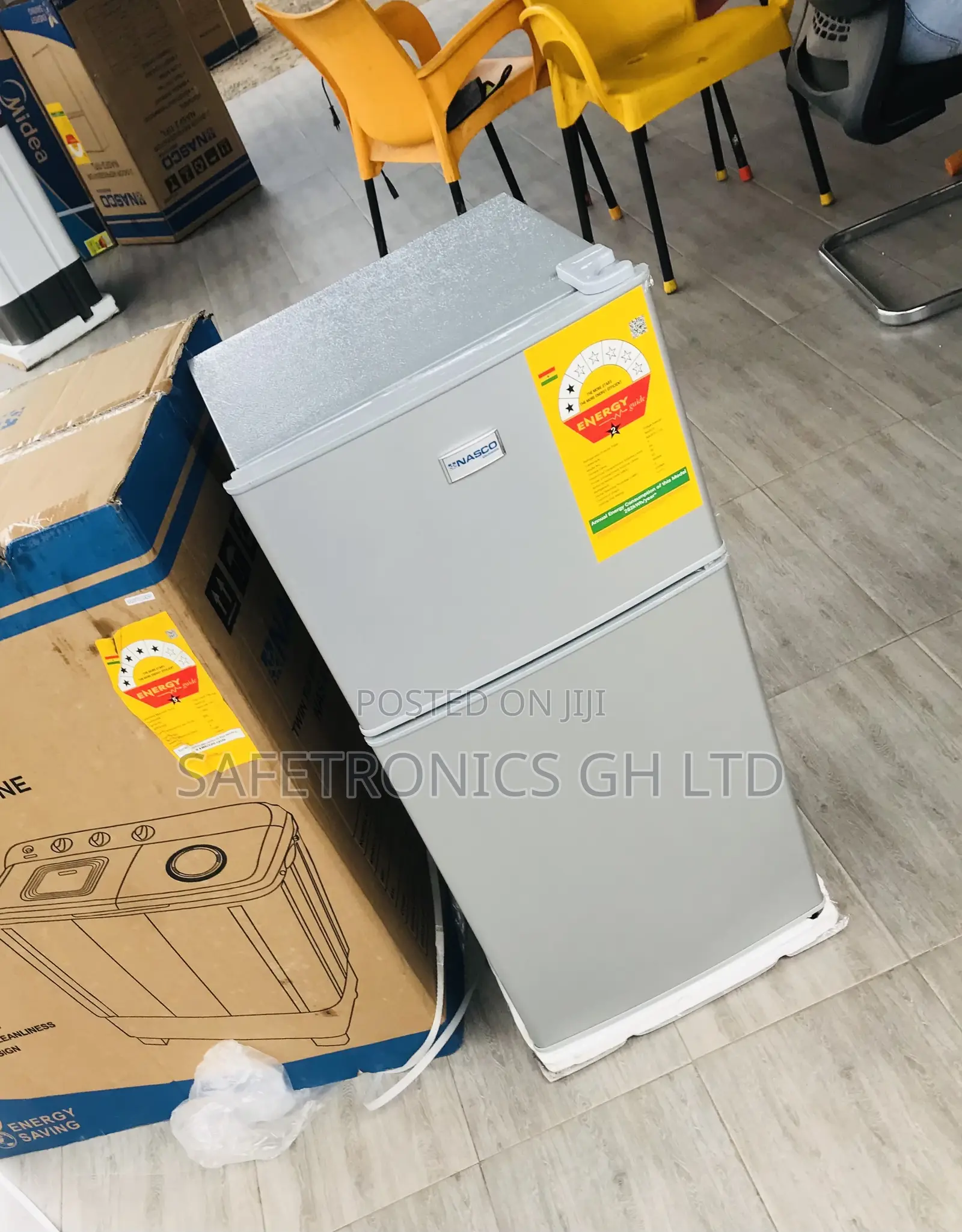 Super Neat Grey Top Freezer Doubledoor Tabletop Nasco