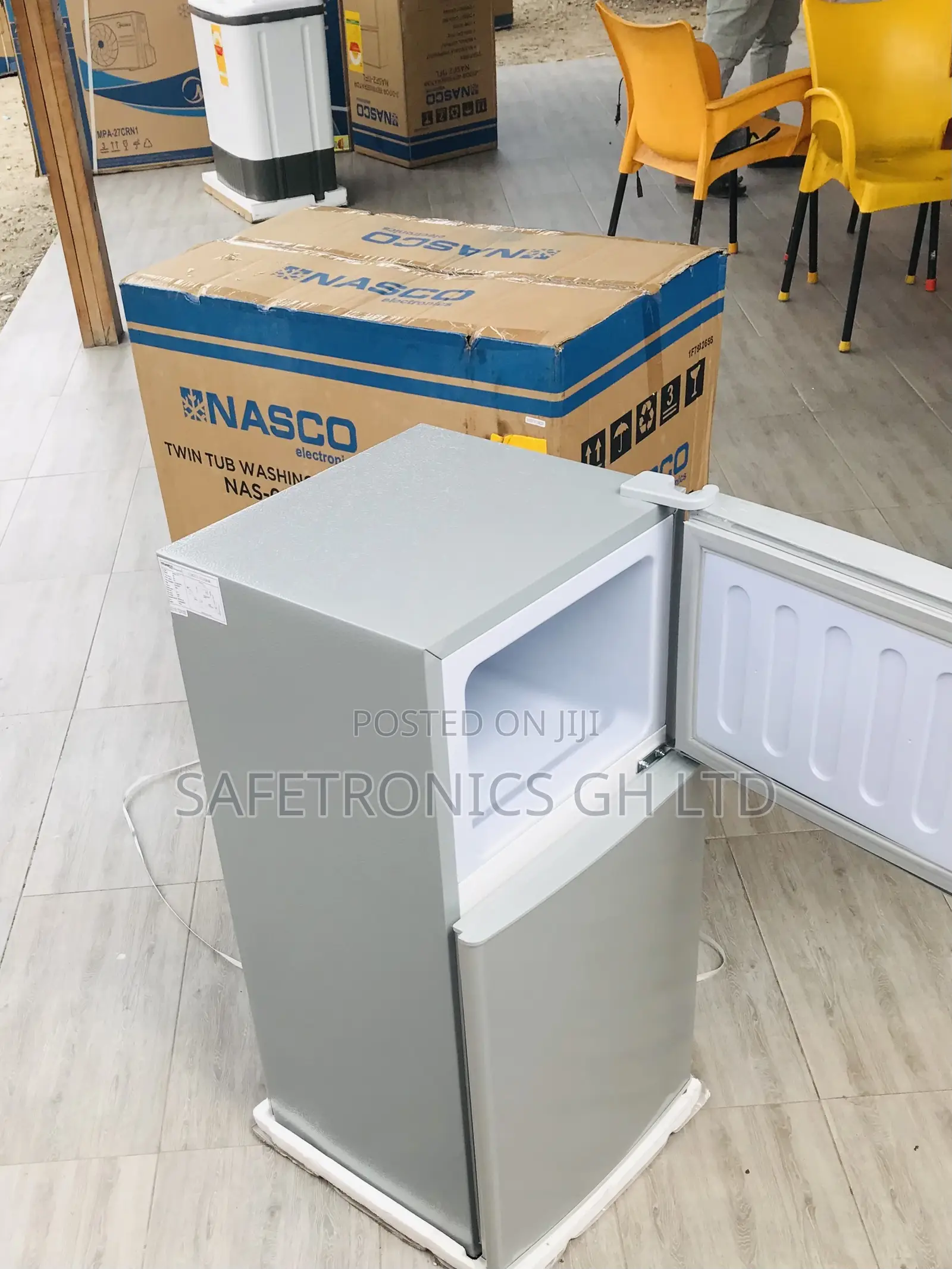 Fresh Start Top Freezer Grey Nasco Tabletop Doubledoor