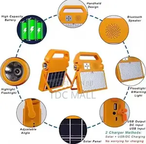 Solar Flashlight With Bluetooth Speaker