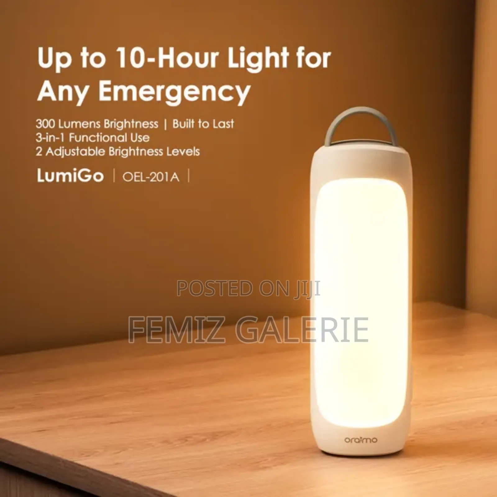 Oraimo Lumi Go 300 Lumens Emergency Light 2pcs