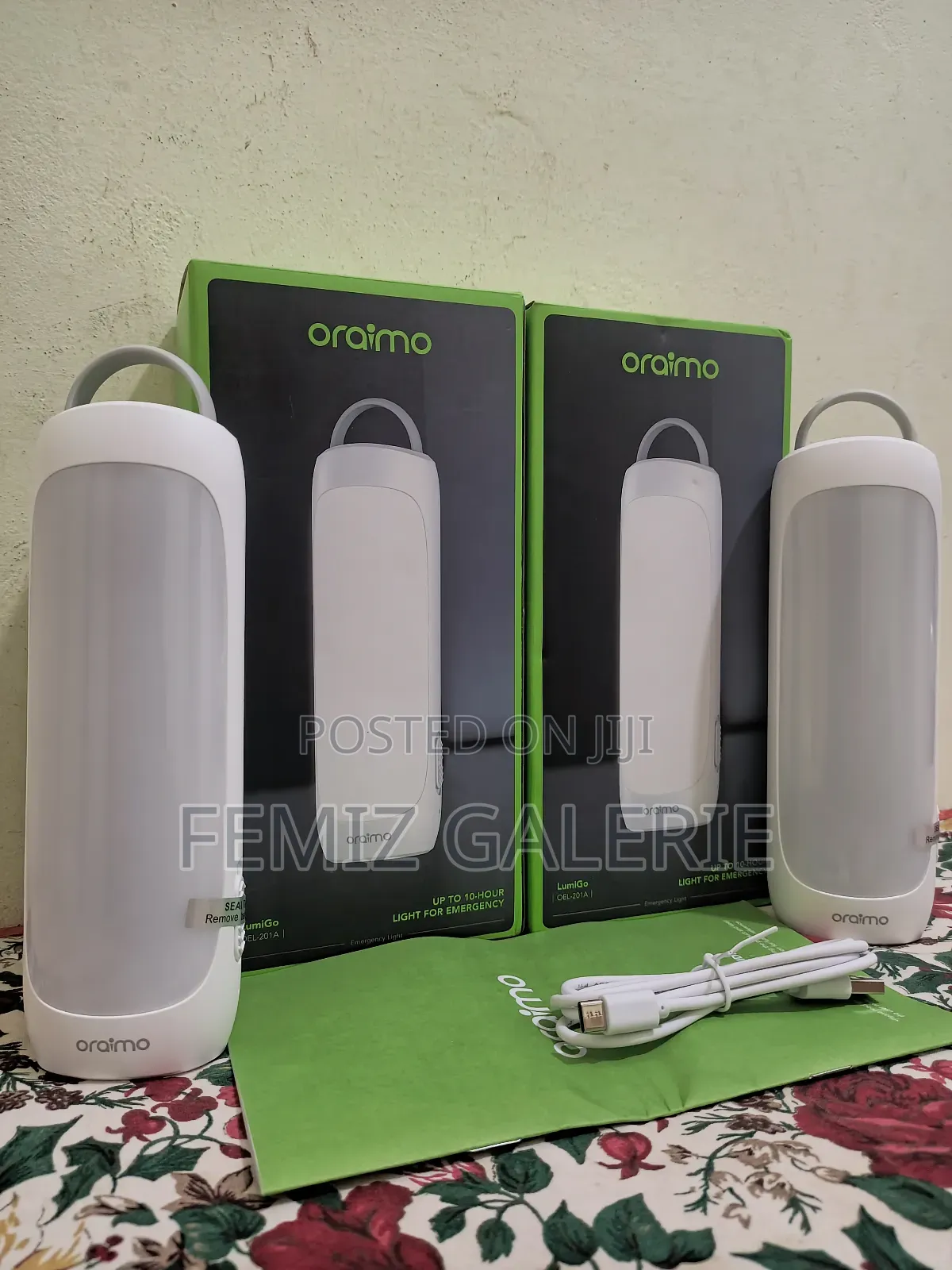 Oraimo Lumi Go 300 Lumens Emergency Light 2pcs