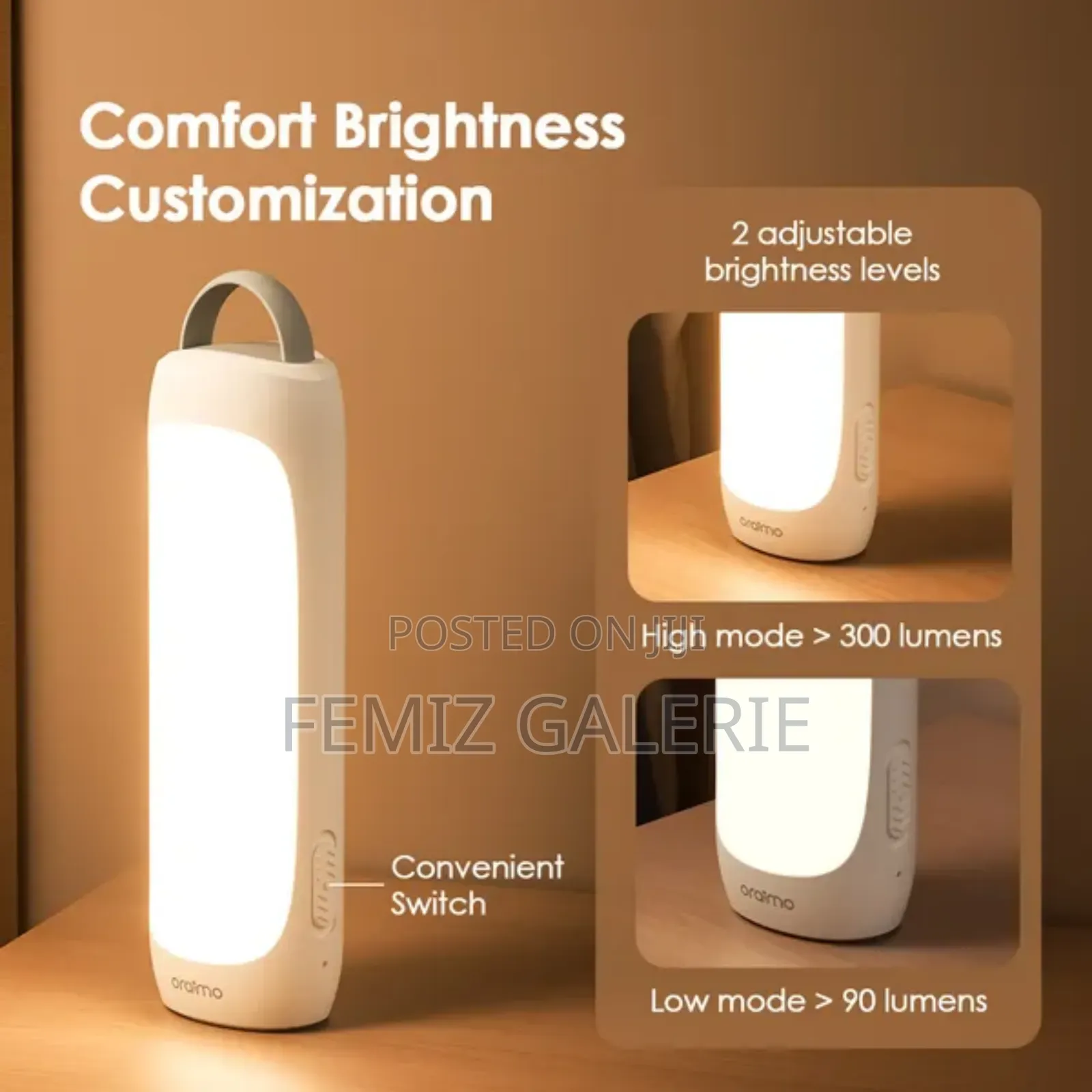 Oraimo Lumi Go 300 Lumens Emergency Light 2pcs