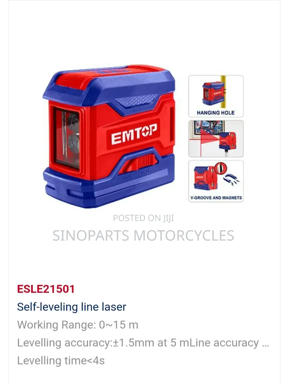 Esle21501 Self-Leveling Line Laser|15m Range|±1.5mm Accuracy