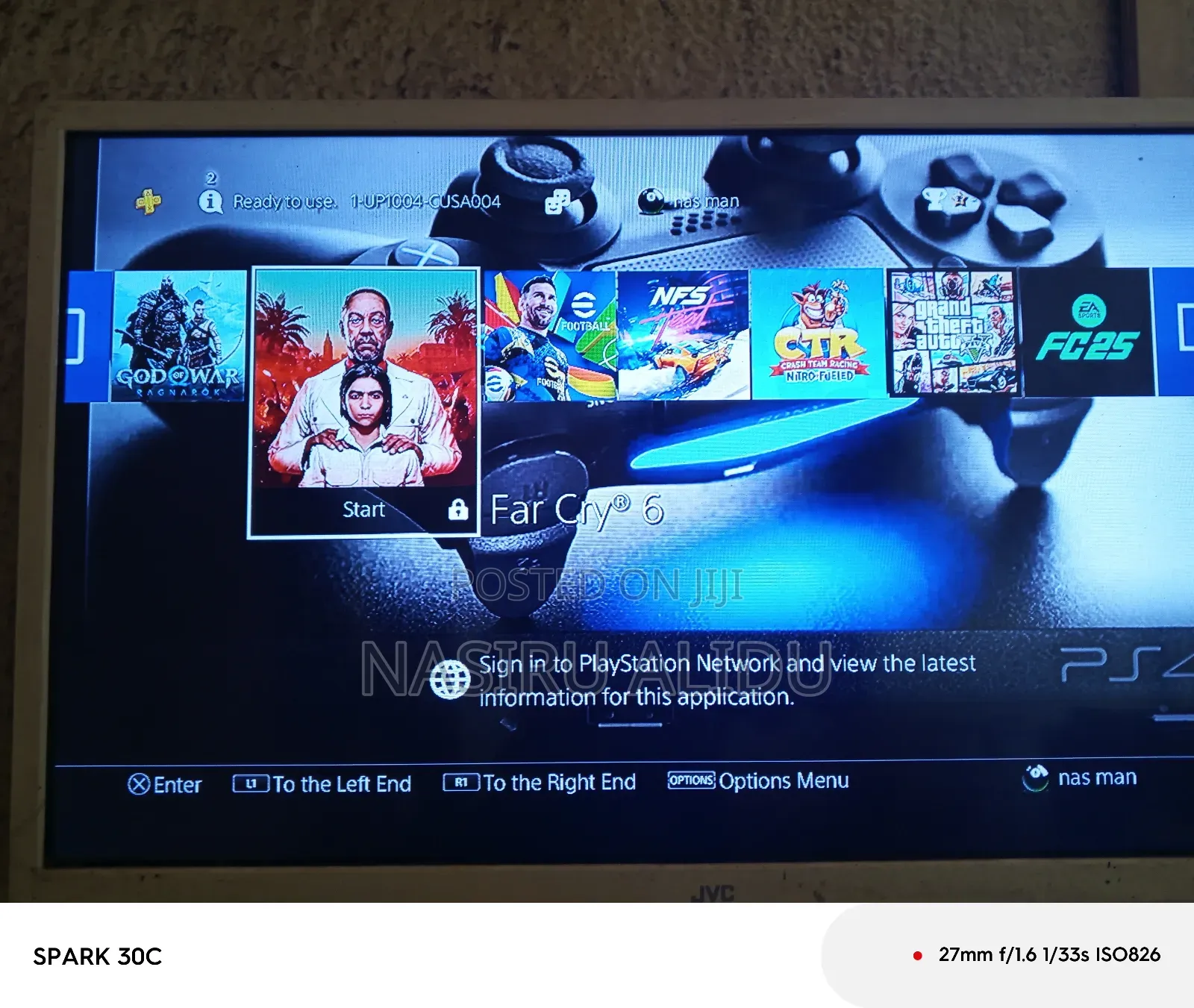Ps4 Slim With Fc26 7 Games